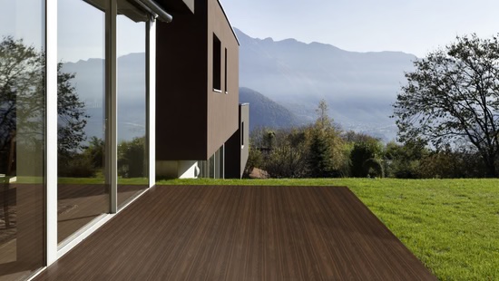 Terrassendiele TD-System-Frank 21-130, 21 mm stark, Holzoptik, für Außenbereich geeignet