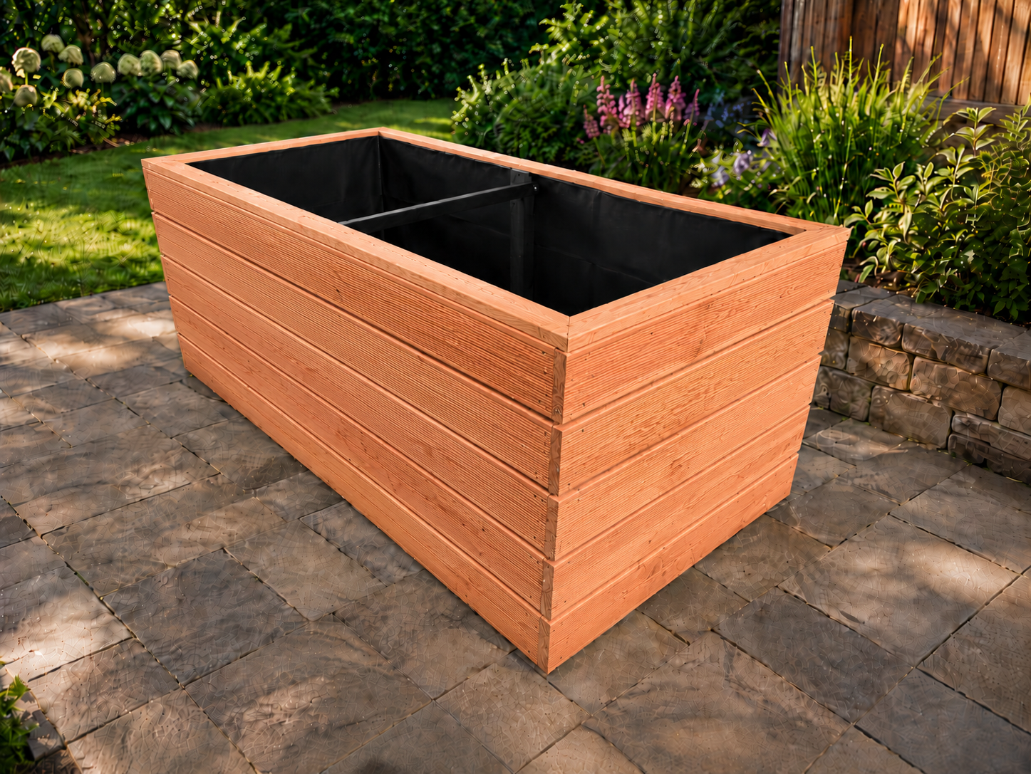 Hochbeet Douglasie 200x100x75 cm, unbehandelt, ideal für Gartenbepflanzung