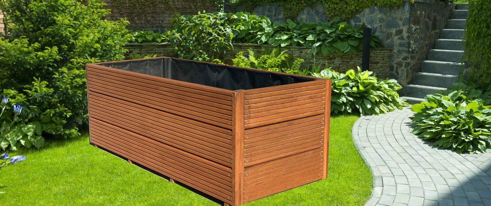 Blumenkasten Bangkirai / Garapa