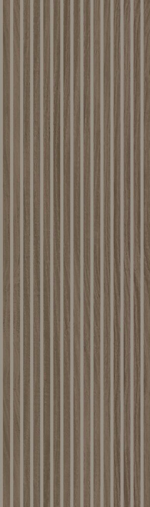 Wandpaneel-10032, Holzoptik in Braun, vertikale Streifenstruktur, 3D-Effekt