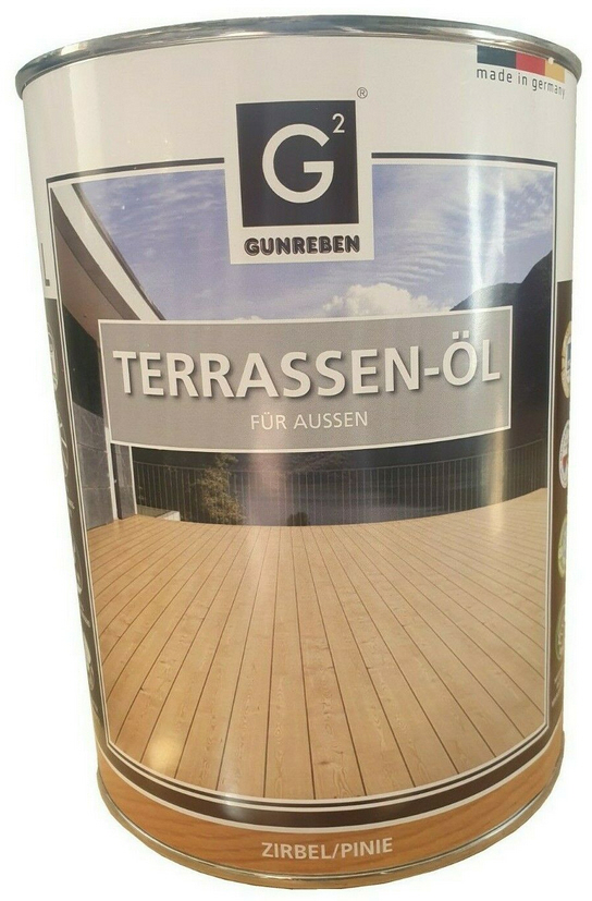 Terrassenöl Zirbel-Pinie 2,5 l, für Außenanwendungen, schützt Holzoberflächen