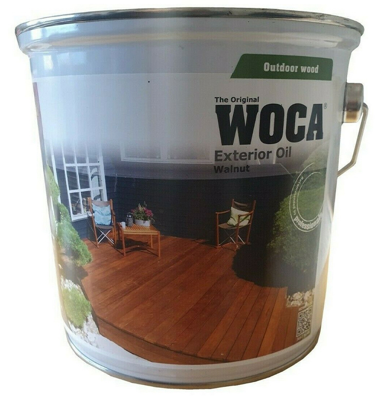 Terrassenöl Walnuss, 2,5 Liter, für Holzschutz im Außenbereich, schützt und pflegt Terrassendielen