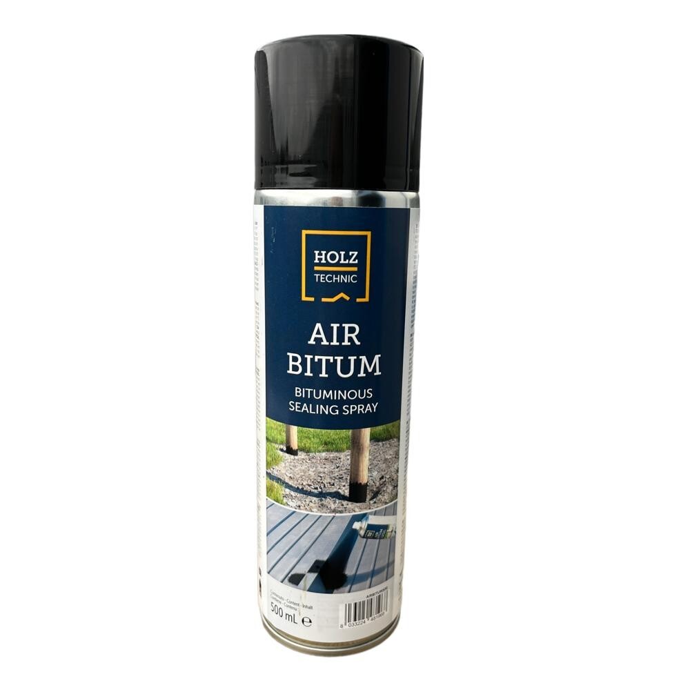 Bituminöses Dichtungs-Spray Air-Bitum, 500 ml, für die Abdichtung von Holz und anderen Materialien