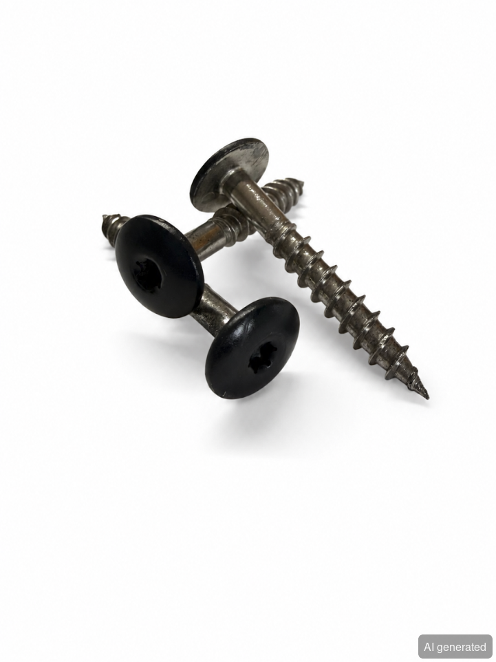 Schrauben-HPL schwarz, 4,8 x 35 mm, mit Senkkopf, für Holz- und Verbundwerkstoffe