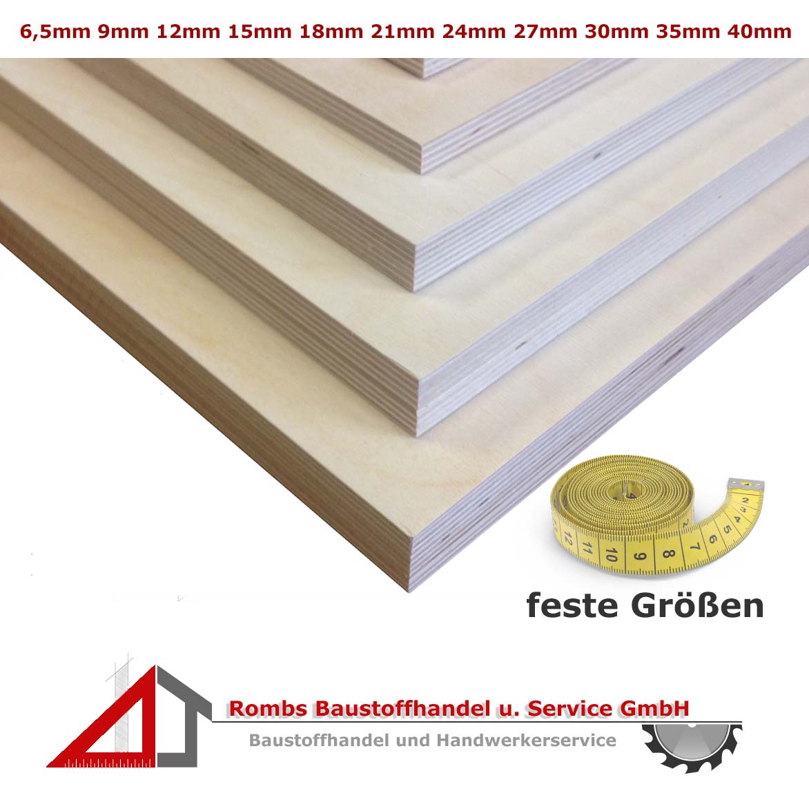 Multiplexplatte feste Größe