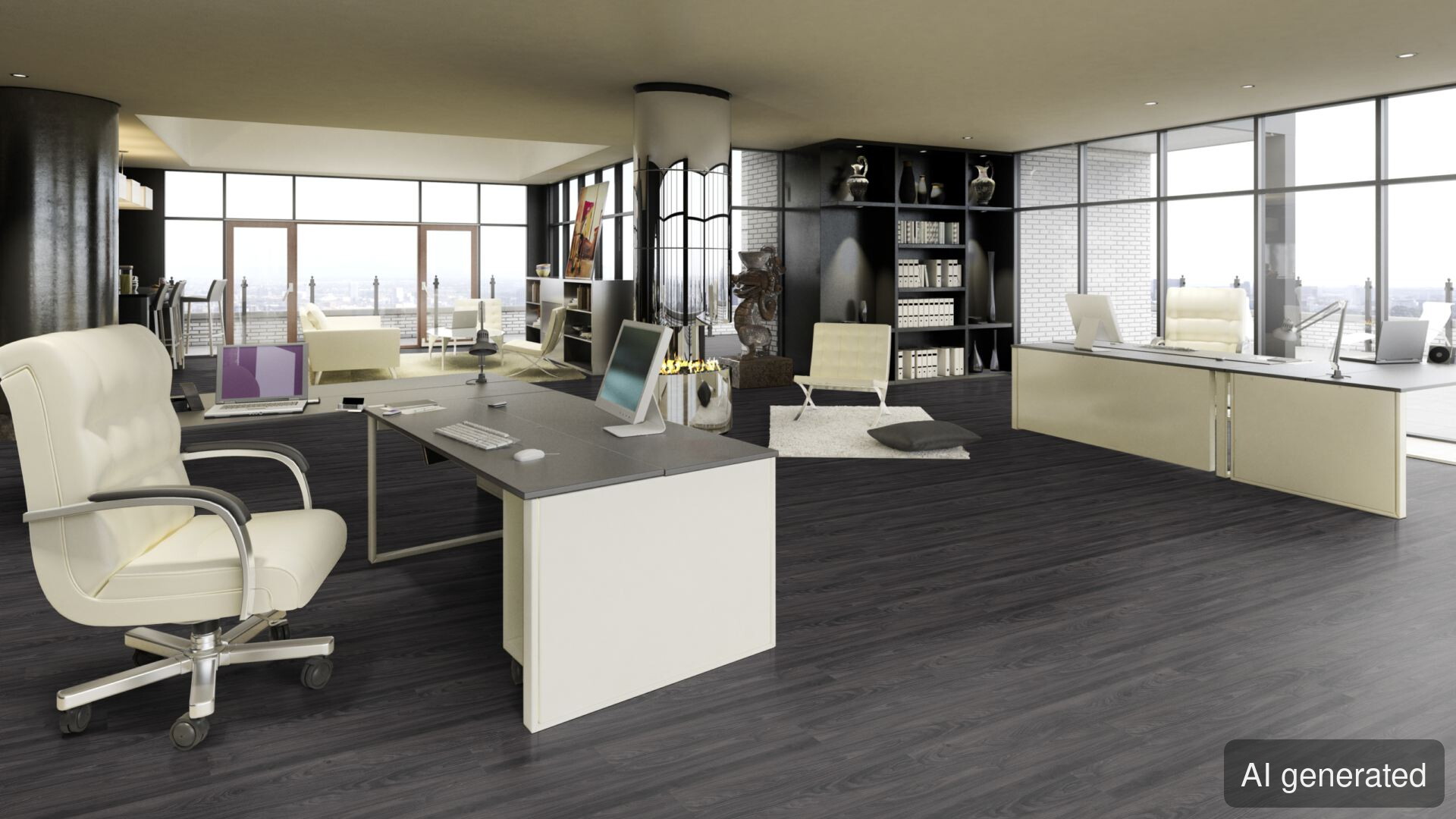 Vinyl-Zeus 4 mm, Holzoptik in Dunkelgrau, für Büros und Wohnräume geeignet