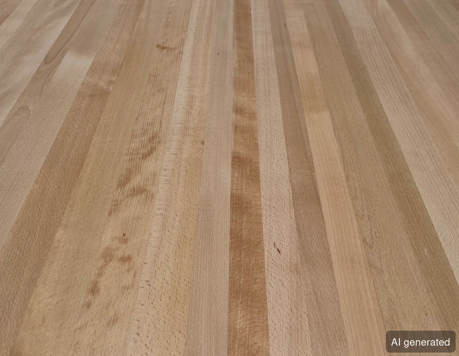 LHP-B- Leimholz Buche 27 mm, gerade Kanten, helle Holzfarbe, geeignet für Möbelbau und Innenausbau