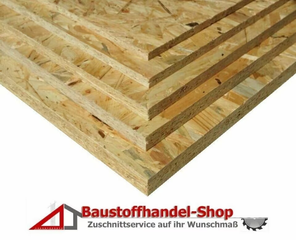 OSB-3 Verlegeplatte 2500x675 mm, Nut+Feder, 18 mm dick, für Innen- und Außenanwendungen