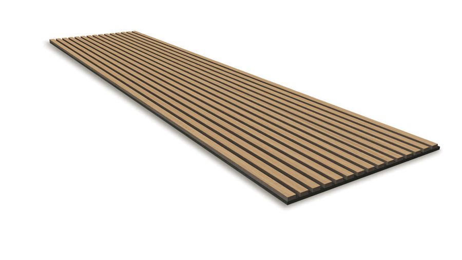 Wandpaneel-10003, 12 mm stark, Holzoptik mit vertikalen Rillen, für Wandverkleidungen geeignet