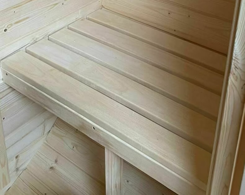 Sauna-Abachi 28x80 mm, unbehandelt, für Saunabänke und Innenausbau