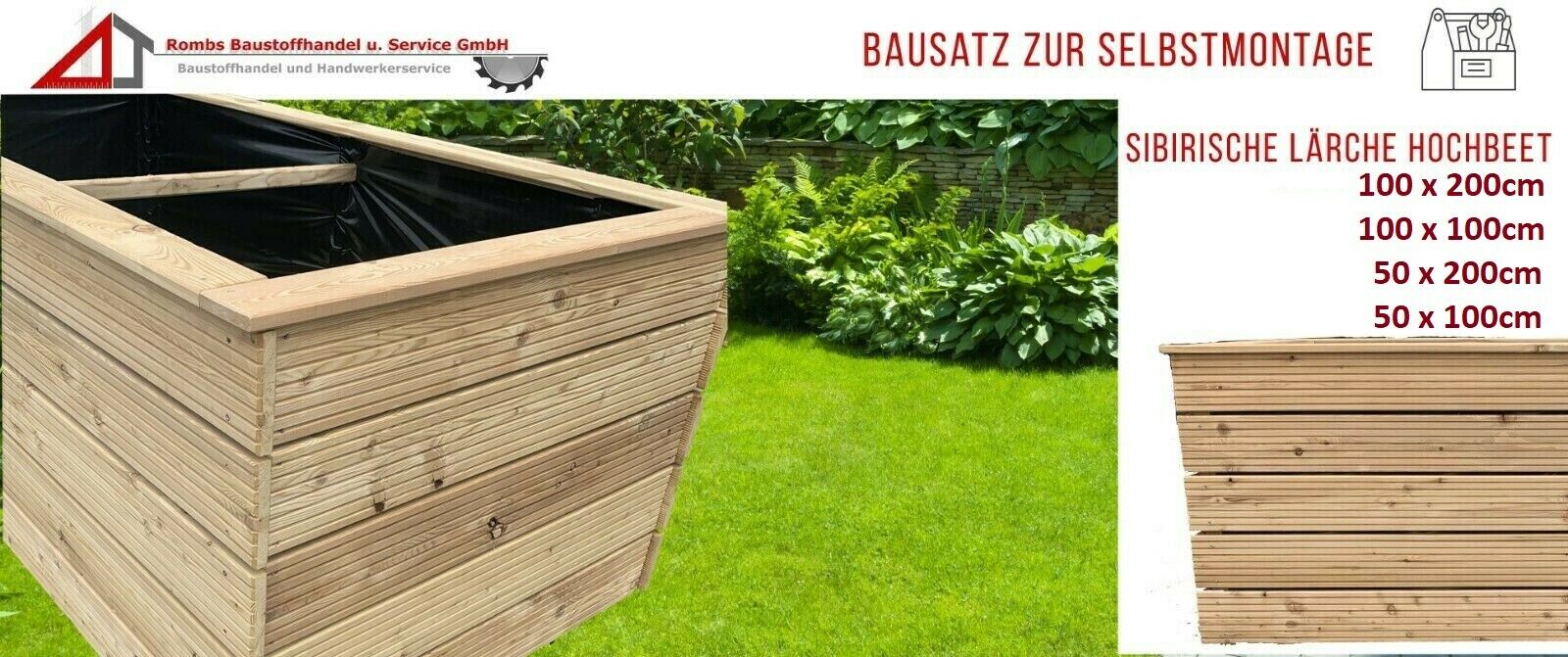 Hochbeet Sibirische Lärche Gemüsebeet Pflanzbeet Garten Blumenkasten Gartenbeet