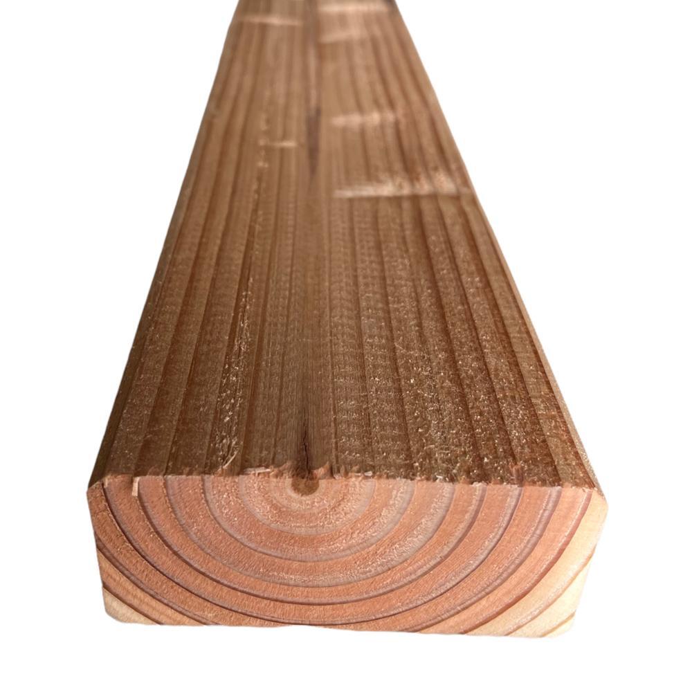 KH-LD- Holzprofil 45x145 mm, geriffelte Oberfläche, hellbraun, für Bau- und Konstruktionsarbeiten