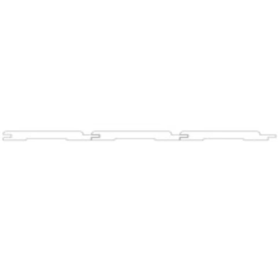 Profilholz F-14-121-2050, 14 mm dick, 121 mm breit, 2050 mm lang, Nut-Feder-Verbindung