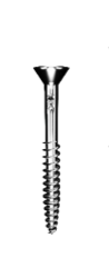 Holzschraube A2, Edelstahl, Senkkopf, 4 mm Durchmesser, 40 mm Länge, für Innen- und Außenanwendungen