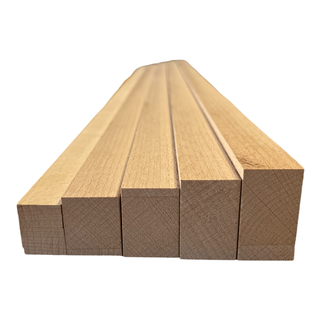 Zleiste-B- Rechteckleiste 20x20 mm, unbehandelt, verschiedene Längen, aus Holz