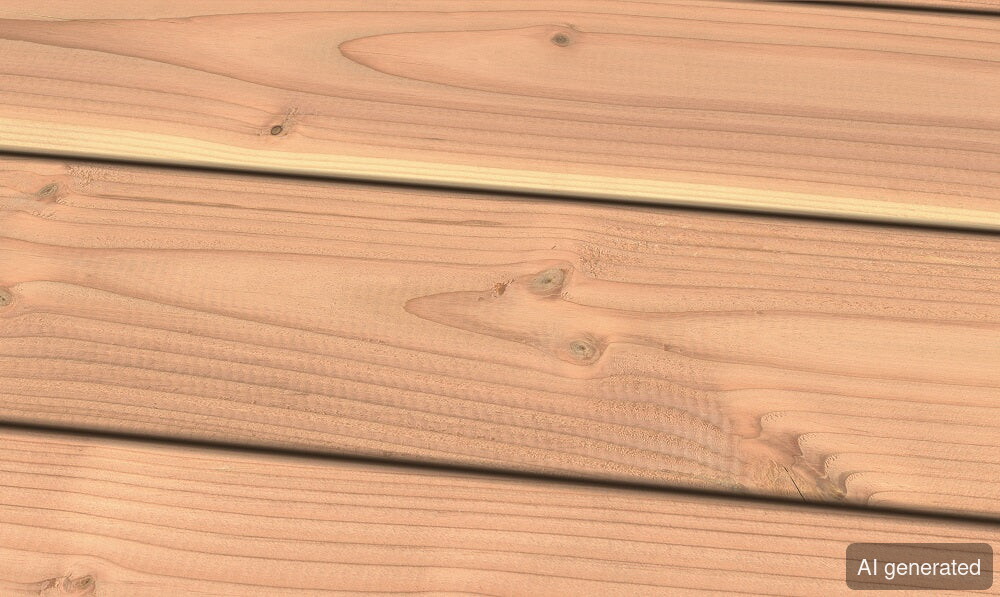 Terrassendiele TD-KD-D-gg-40-145, 40x145 mm, gehobelt, helle Holzoberfläche, für Außenbereich geeignet