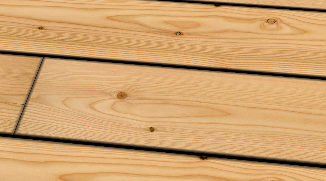 Terrassendiele kanadische Lärche 27 x 143 mm – VEH A/B glatt