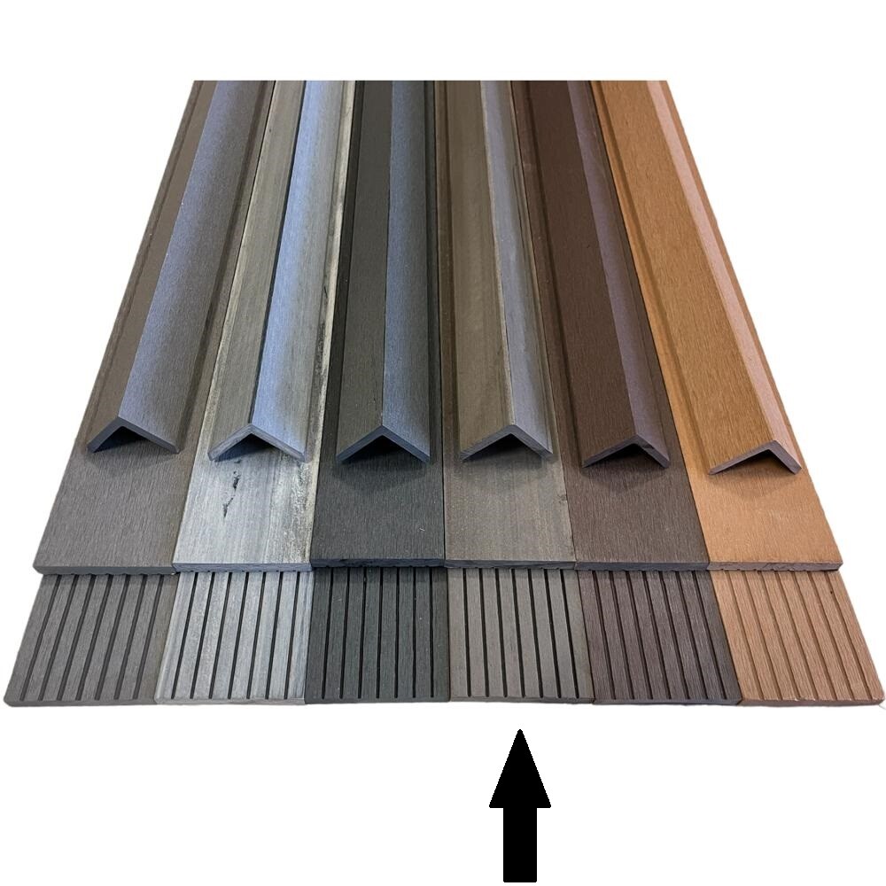 Winkelleiste 48x48 mm, 1450 mm lang, sandfarbene Oberfläche, zur Verkleidung und Gestaltung von Kanten