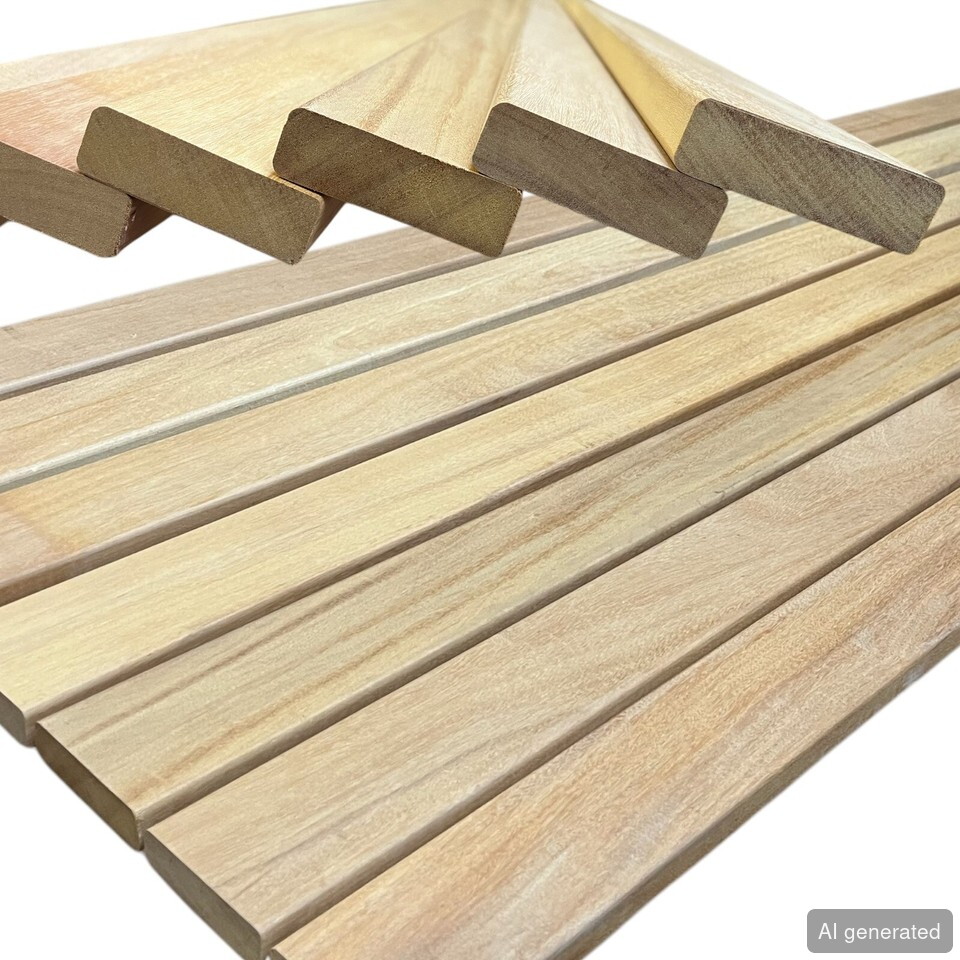 Bank-Gar- Holzleisten 20x40 mm, unbehandelt, helle Holzfarbe, für Möbelbau und Innenausbau