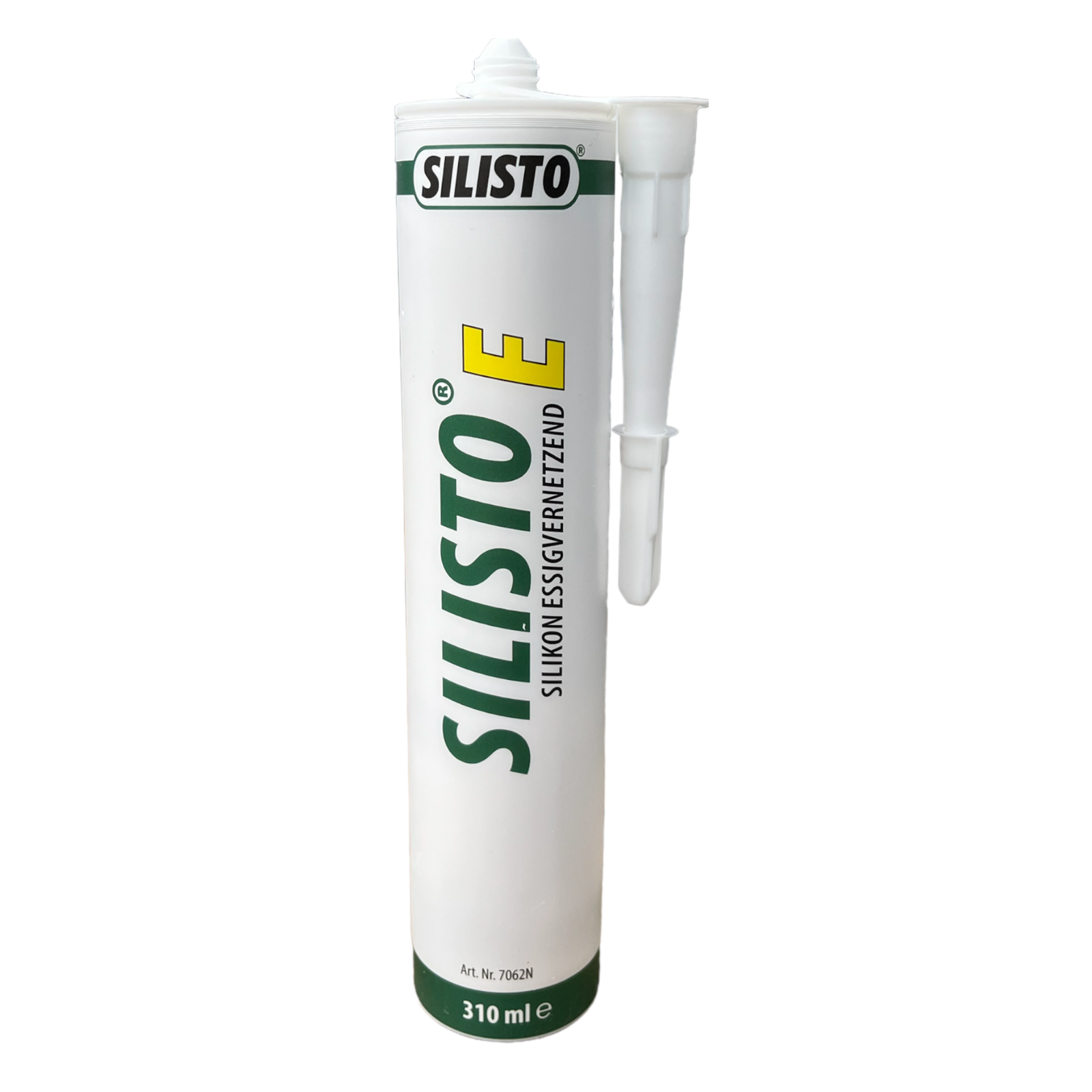 Silisto-San-Silikon weiß, 310 ml, essigvernetzendes Silikon für Abdichtungen und Fugen