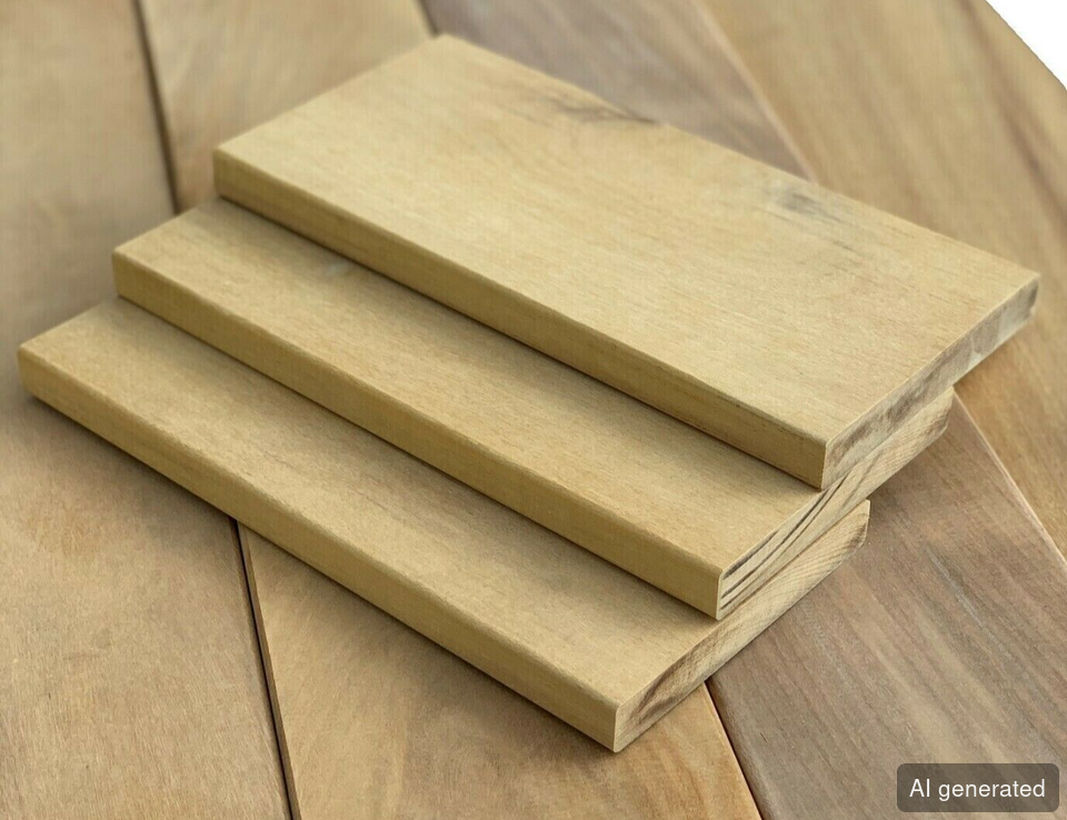 Bank-Gar- Holzplatten 20x100 mm, naturbelassen, stapelbar