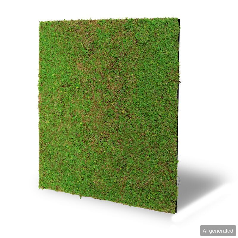 Jangal-ND- Wandpaneel mit Moosoptik, grün, 1 m², für Innen- und Außenbereich geeignet