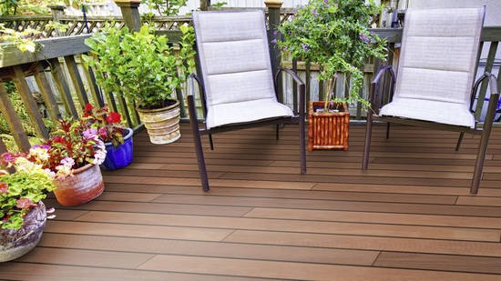 Terrassendiele TD-Prime-KDg-Camaru 21x145 mm, braun, für Terrassen und Außenbereiche geeignet