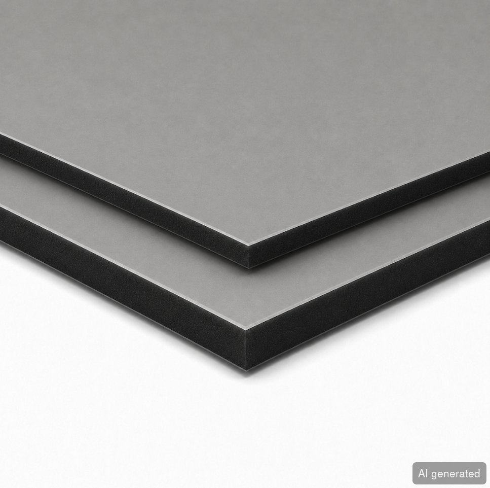 HPL-Platte RoneHPL-Basic, 10 mm, staubgrau, für Möbel- und Innenausbau