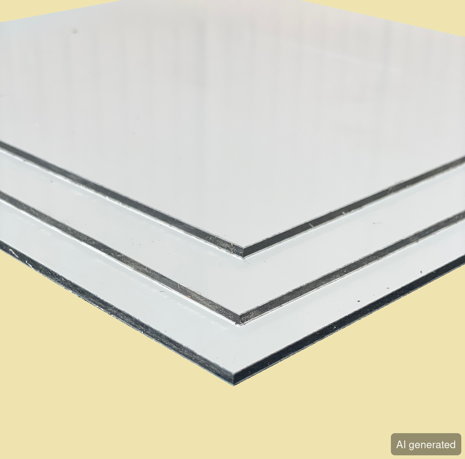 Alu-Platte 3 mm, glänzende Oberfläche, stapelbar