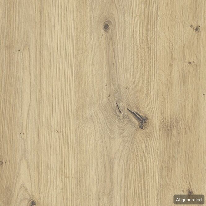 HDF-Platte 3 mm Eiche astig, natürliche Holzstruktur, hellbraun