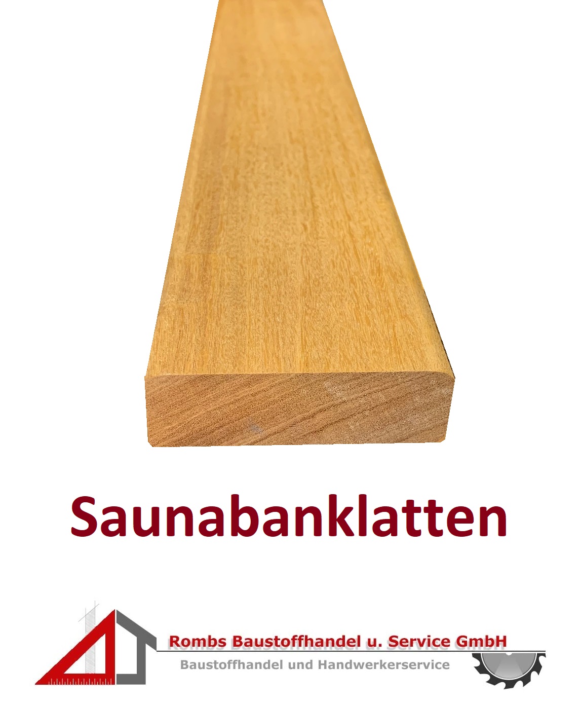 Saunabanklatten 21x120 mm, aus hochwertigem Holz, für den Innenbereich geeignet