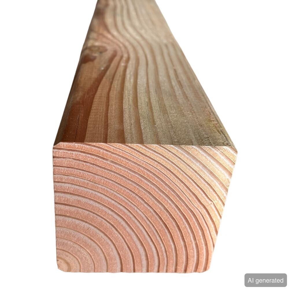 UKL-16-90-2000M, Holzprofil 16x90 mm, Länge 2000 mm, sichtbare Holzmaserung, quadratischer Querschnitt