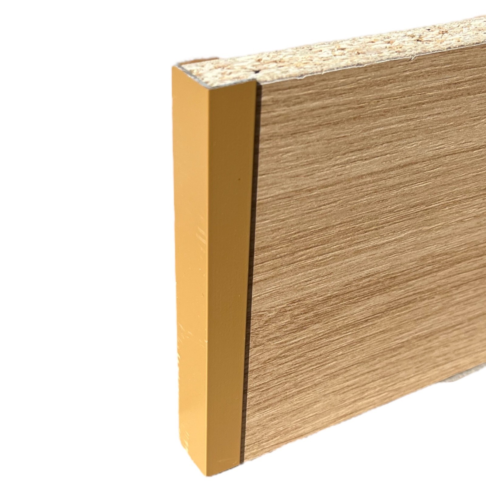 Sockelverbinder.5 U-Form, beige, für Verbindung von Sockelleisten, Holzstruktur