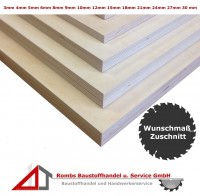 Sperrholzplatten IF20 ab 14€/qm Birke Zuschnitt