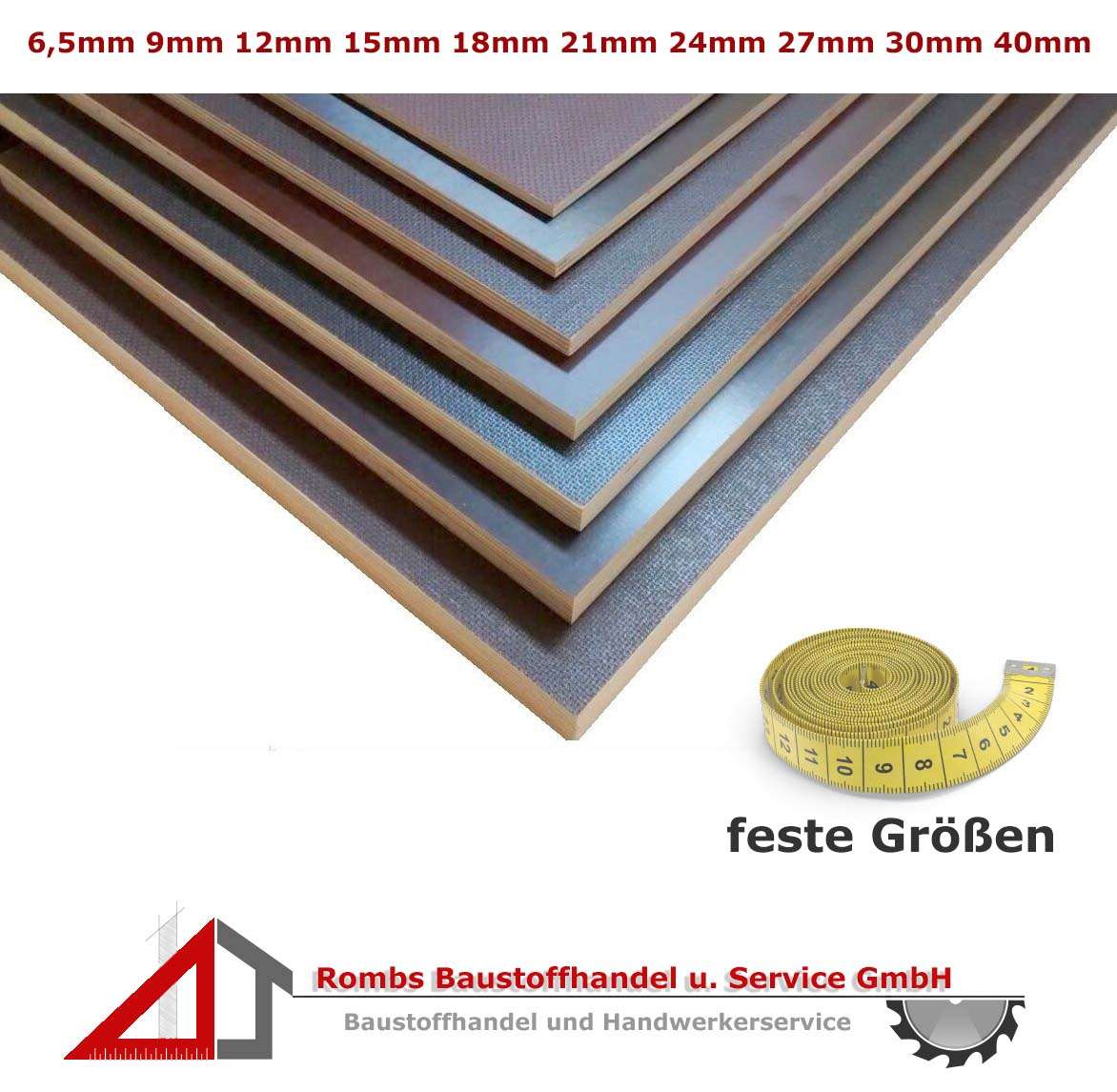 Siebdruckplatte XXL Größe Birke BFU100 Siebdruckplatten BFU100