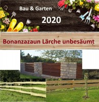 9,95€/m Bonanzazaun Lärche Bohle Baumscheibe unbesäumt Massivholz Zaunbretter