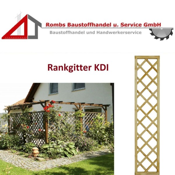 Rankhilfe Rankgitter Rankgerüst KDI Kiefer Spalier Sichtschutz Rankzaun