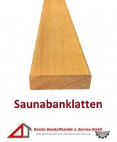 Saunabanklatten Garapa 70x21mm (10€/lfm)