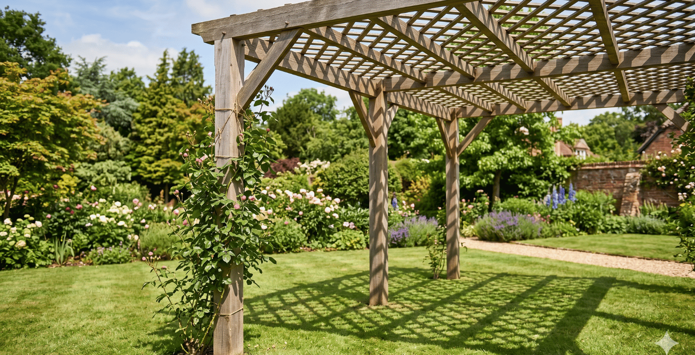 Pergola aus Holz