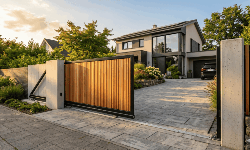 Schiebetor aus Holz