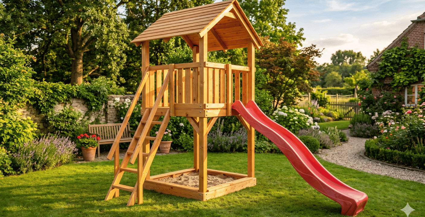 Spielturm aus Holz