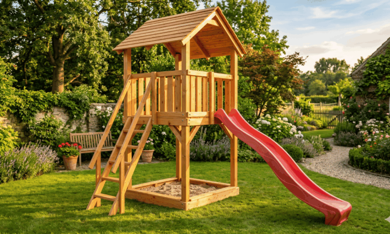 Spielturm aus Holz