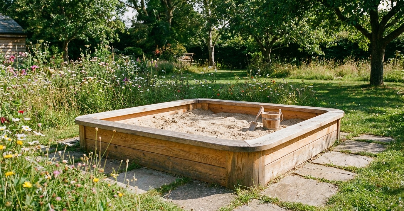 Sandkasten aus Laerche
