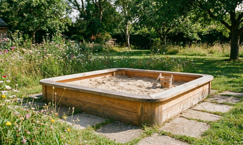Sandkasten aus Laerche